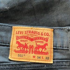 Mens Levi’s 511 Darker Grey Size: W34 L32